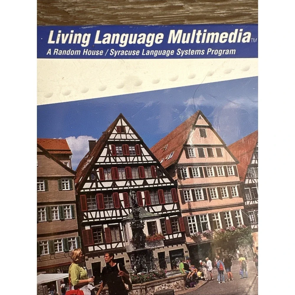 Vintage German Language Learning Software CD-ROM Sealed Windows 3.1 Living